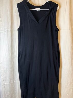 Pact Black Womens Knit Top with Branded Canvas Tag